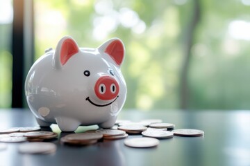 Investment strategies for saving money personal finance tips home office financial growth close-up view smart budgeting