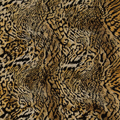 Seamless patterned texture of animal skin, animal print.