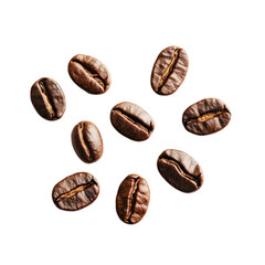 coffee beans isolated on white