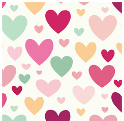 seamless pattern with hearts