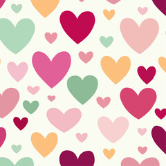 seamless pattern with hearts