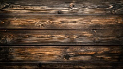Naklejka premium Dark Brown Wooden Planks Background Texture