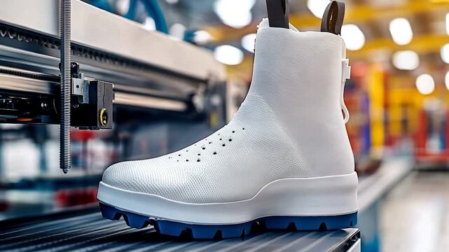 Innovative White Boot Production:  A Glimpse into Modern Footwear Manufacturing