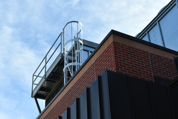 Ladder going to top of HVAC unit.