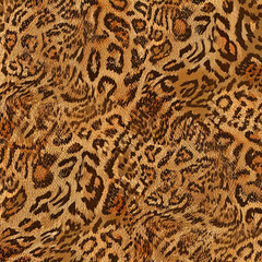 Seamless patterned texture of animal skin, animal print.