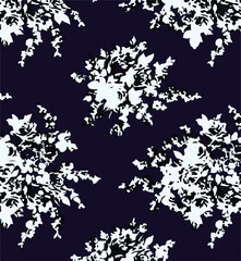 Spring Summer Bugs and Flowers Vector Seamless Pattern