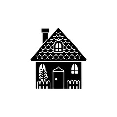 creative details house icon vector Illustration