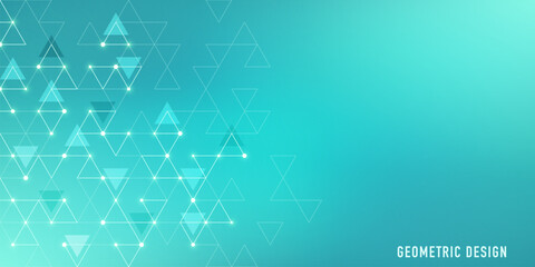 Abstract vector background with a geometric pattern of triangle shapes. Graphic design element 
