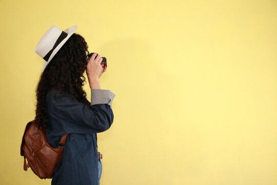 Photo of a Latina woman traveling