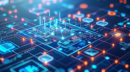 Sleek digital world map featuring glowing network connections for global communication visualization