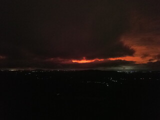 Amanhecer na cidade de Sa&uacute;de, Bahia, Brazil.