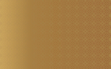 Ramadan Kareem concept banner with gold 3d frame, arab window on dark background with beautiful arabesque pattern. Vector illustration. Hanging golden arabian traditional lanterns, crescent and stars
