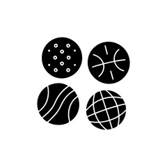 creative details medicine balls icon vector Illustration