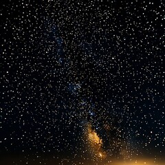 Milky Way Galaxy Night Sky.