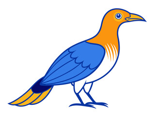 Obraz premium Unique Bowerbird Vector Art for Nature Lovers