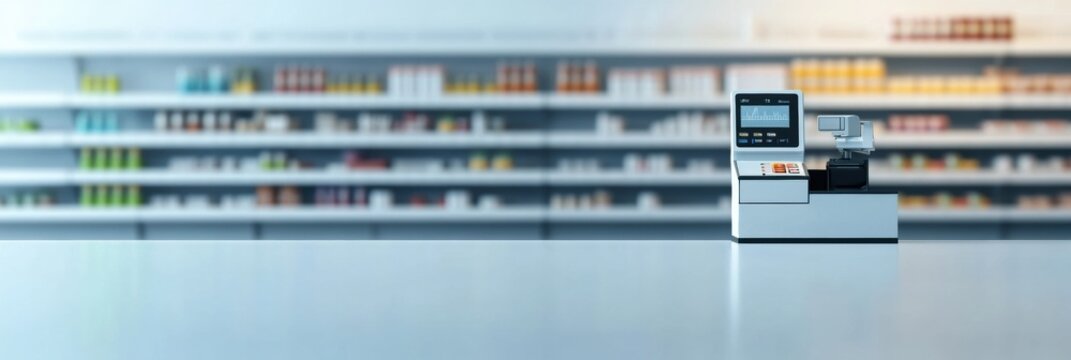 Smart cashier automates checkout process in modern supermarket effectively enhancing shopping experience for customers