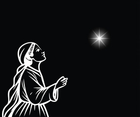  star pattern for photo effect and overlay. Abstract blurry star women