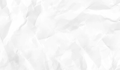 Obraz premium Paper texture Crumpled White. White crumpled paper texture background. Top view.