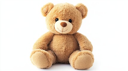 Teddy Bear Cutout on White Background
