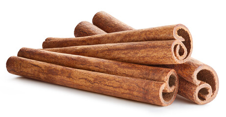 Cinnamon isolated on white background