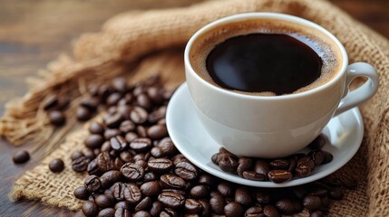 Fototapeta premium Exploring the rich flavors and varieties of coffee a journey for enthusiasts and casual drinkers