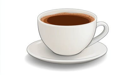 editable coffee cup symbol design illustration isolated on transparent background