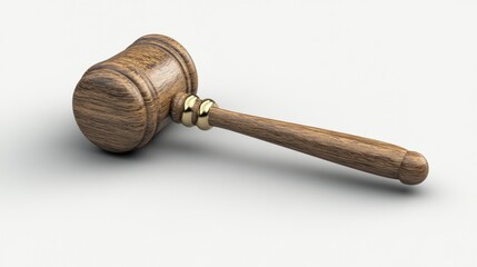 Wooden gavel symbolizing justice in legal proceedings