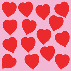 Red Heart Background