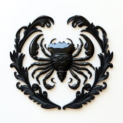 Cancer zodiac sign design on a white background