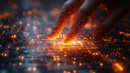 Digital transformation concept. System engineering. Binary code. Programming