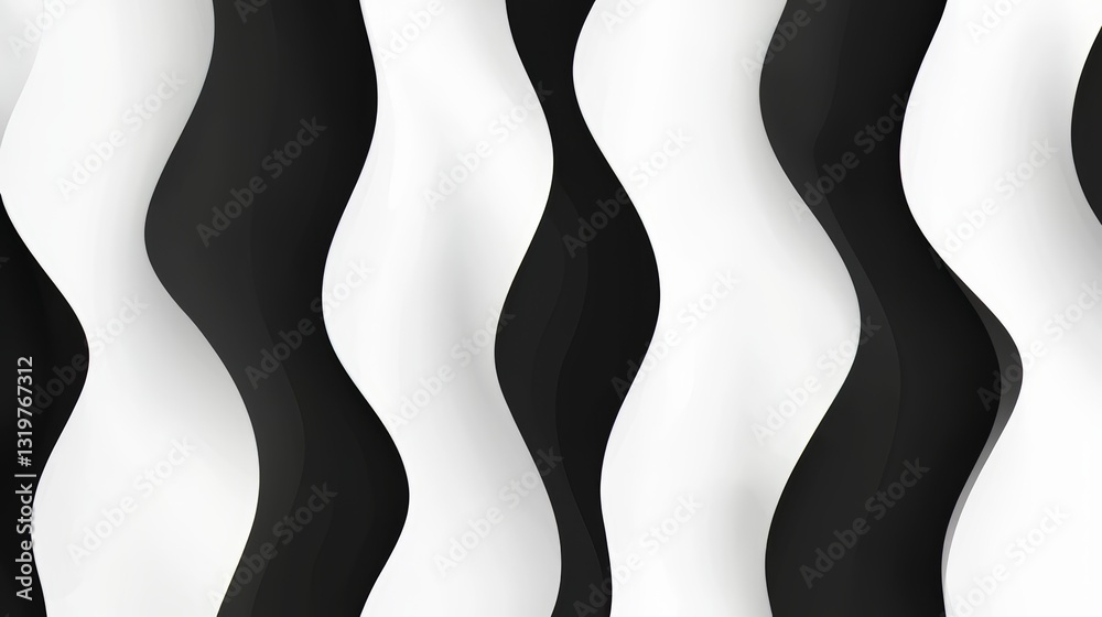 Aufkleber the image is a black and white photo of a wave pattern. the waves are very close together, creating 