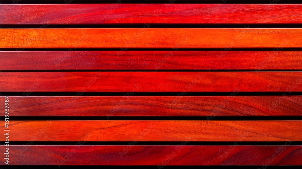 Poster the image is a close up of a wooden surface with red stripes. the red stripes are bold and stand out