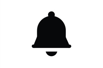 Icon of a bell with simple design on a clean background
