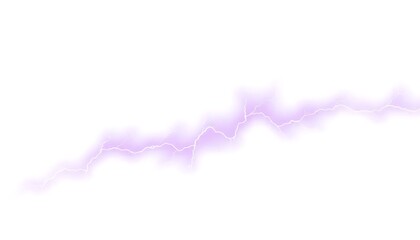 Obraz premium Blue Lightning Strike White Background