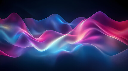 Aurora drift smooth light waves in cool toned gradients. Aurora Drift. Illustration