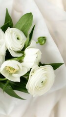 Obraz premium Bouquet of white flowers 