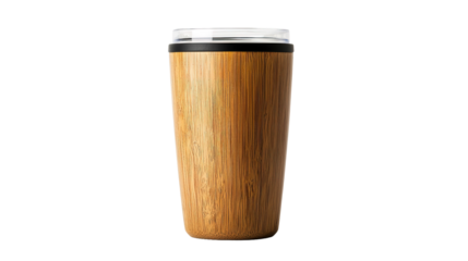Elegant bamboo tumbler mockup product showcase minimalist design
