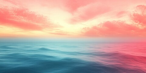 Sunset reflection over calm ocean waters coastal landscape serene nature view