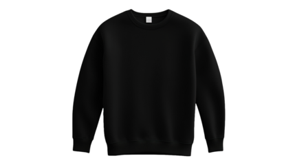 Comfortable black sweatshirt mockup on for stylish apparel showcase