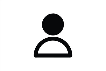 Simple vector illustration of a user profile icon