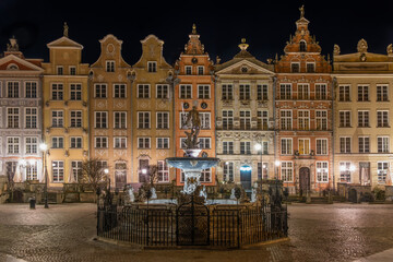 Stare Miasto w Gdańsku nocą © Aleksandra