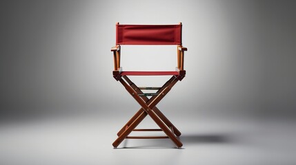 Fototapeta premium A photo of a director's chair on a film set