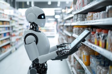 Smart cashier automates checkout process in a supermarket with advanced AI technology
