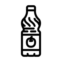 vinegar condiment line icon vector illustration