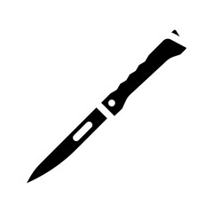 knife titanium ultralight glyph icon vector illustration