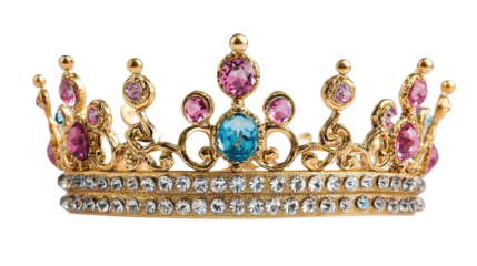 Fantasy crown adorned with sparkling jewels enchanted realm decorative object magical setting close-up elegance unveiled