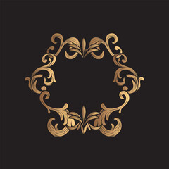 Luxurious Victorian Ornament Frame Illustration