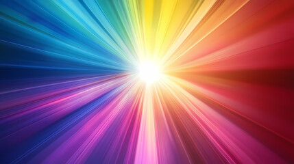 Obraz premium Vibrant colorful light beam effect with dynamic gradient background. Chromatic Luminance. Illustration