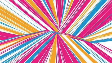 Dynamic Abstract Hand-Drawn Diagonal Lines , Colorful and Vibrant Strokes for Wall Art