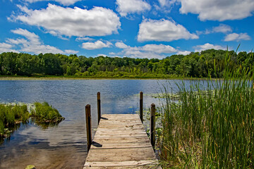 dock on a lake